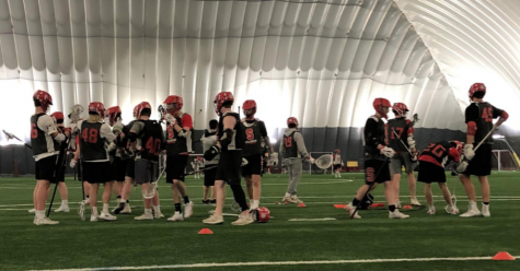 Last seasons boys lacrosse team practices at the St. Croix Recreation Center. Due to coronavirus, practices are currently postponed.