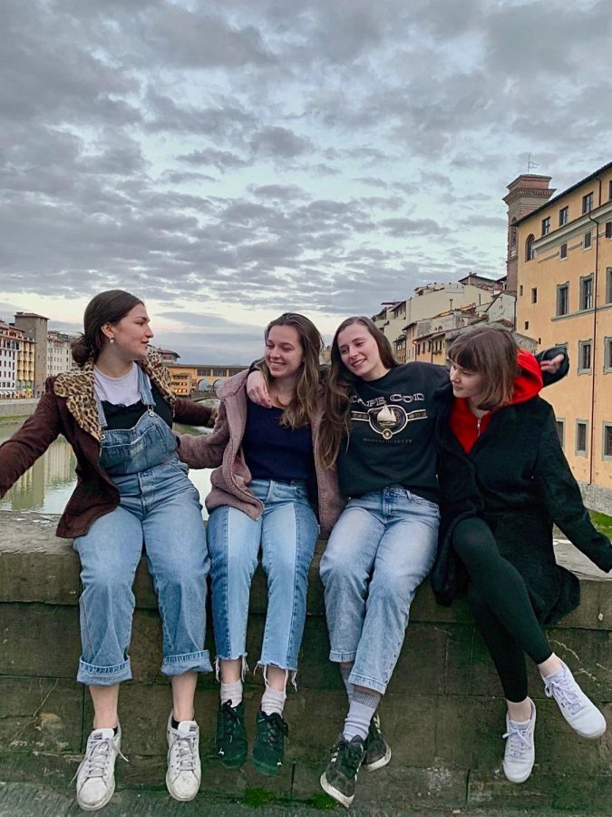 Nichols and three of her friends in Florence, Italy. After COVID-19 started spreading, they were sent home from studying abroad.