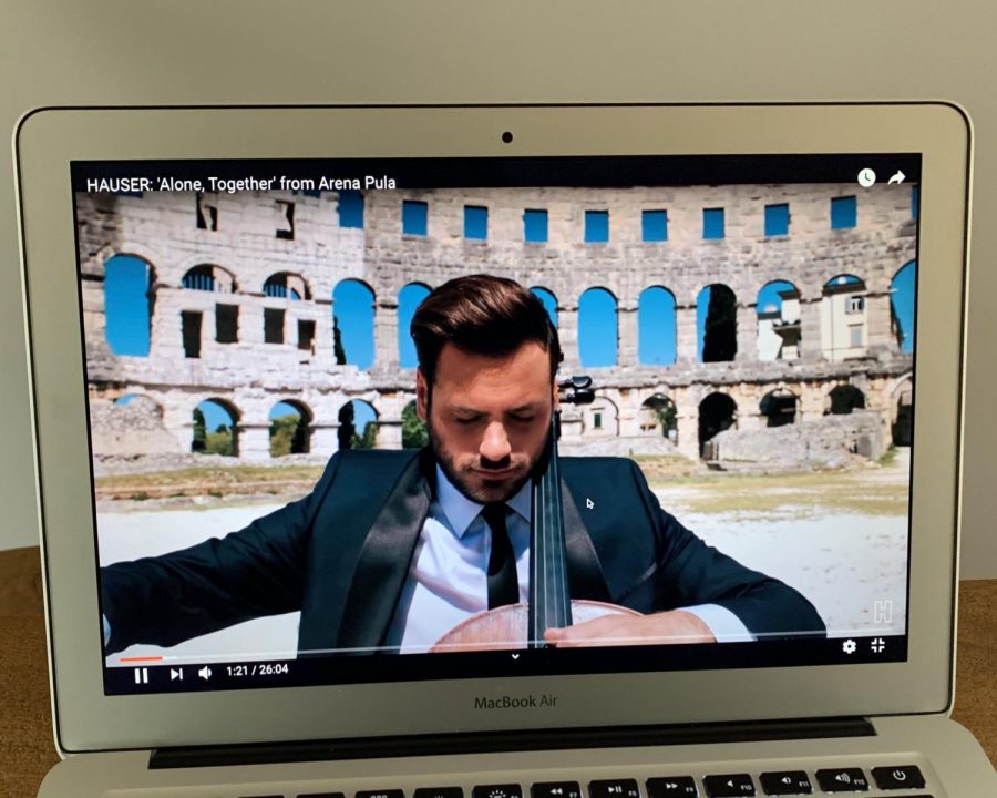 Hauser created a music video of him playing the cello in the Arena Pula in Croatia. He dedicated his performance to the people working on the front lines all over the world. 