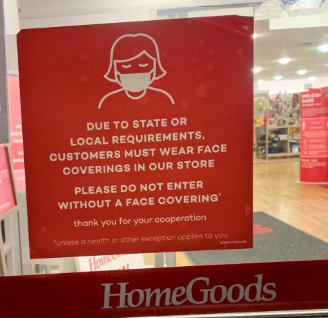 Home Goods in Woodbury has required masks upon entry into the store. This is what is posted on the entrance of the store. Masks need to be mandatory at all stores.
