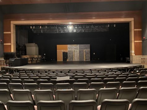 On Oct. 27, the theater was empty because students were rehearsing their plays online over Zoom. They have to do this so students and teacher stay safe, because of COVID-19.