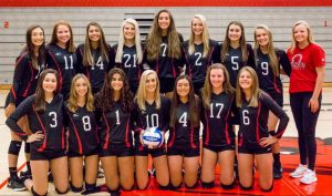 This is the varsity volleyball team for the 2020 volleyball season.
