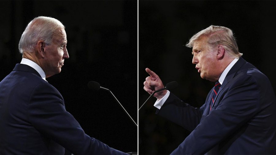 President Donald J. Trump and former Vice President Joe Biden debate over different issues and how they are planning to fix them. Both candidates represent different political views and have varying ways that they want to help the American people.