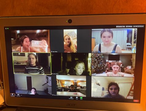 The Chevals Varsity Dance team practices via zoom since the covid-19 restrictions doesn't allow them to rehearse in person. This impacts  each dancer differently from seniors to middle schoolers. 