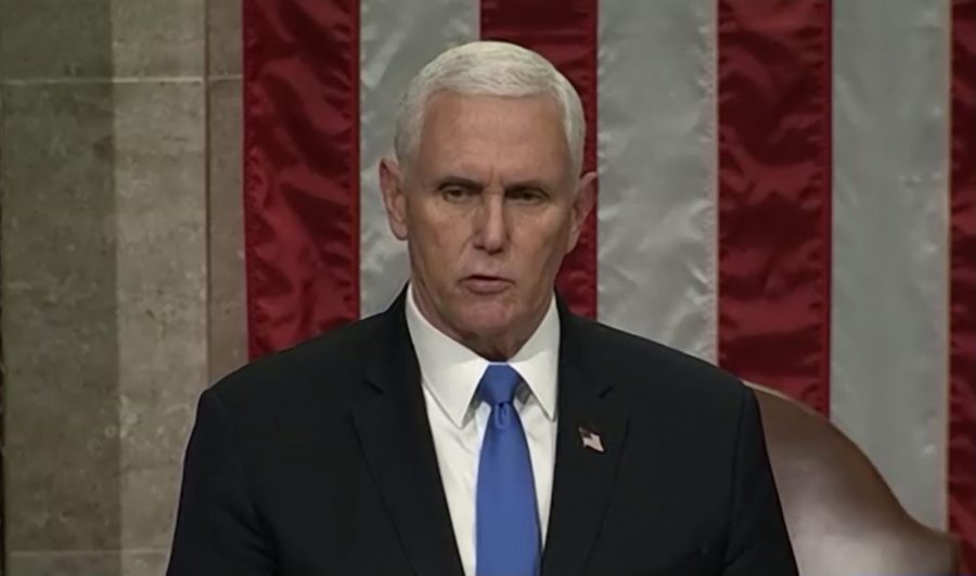 Vice President Mike Pence early Jan. 7 reads aloud the final tally of the Electoral College. It affirmed, even after an attack on the United States Capitol, that Joe Biden will be the President of the United States and Kamala Harris is the Vice President of the United States.