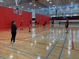 Girls Varsity/JV Basketball team prepares for their upcoming season starting in January.