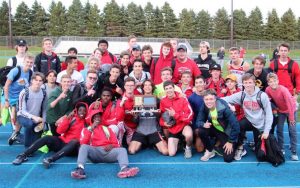 In May of 2019, the boys track and field team celebrates their true team section championship. This was the most recent time they competed.
