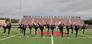 Chevals dance team practices at Pony Stadium Sept. 24 in preparation for the Homecoming game. They have worked hard this year alongside their new coach.  