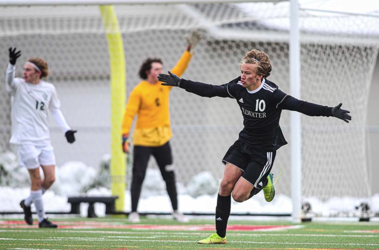 Riley Buxell score the game winning goal to win sections last year to continue their win streak. The varsity boys soccer team carries on their win streak from last year and keep it going