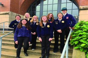 FFA members travel to Indianapolis to the National Convention Center. The FFA team qualified for state.