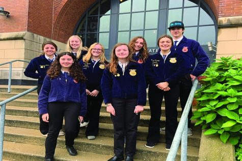 FFA members travel to Indianapolis to the National Convention Center. The FFA team qualified for state.
