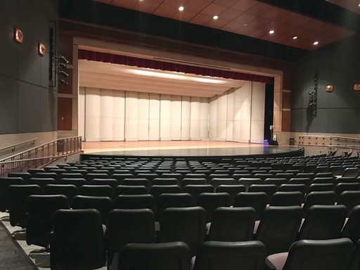 The SAHS auditorium as seen from house leftt.