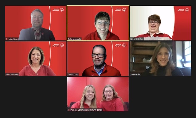 Zoom Screen of testifying students and congress members.