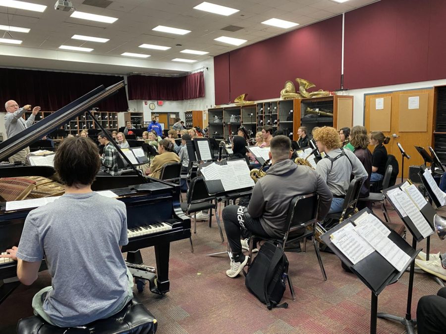 Stillwater Wind Symphony members are getting ready for their tour to New Orleans. They have played through some possible repertoire.