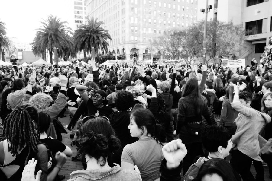 Protesters+in+black+and+white