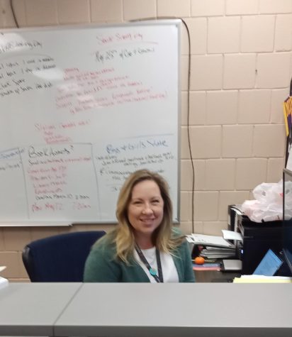 This is College and Career Center Coordinator Alison Schroeder’s first year working in the College and Career Center. She helps seniors apply to colleges and helps them apply for scholarships. 