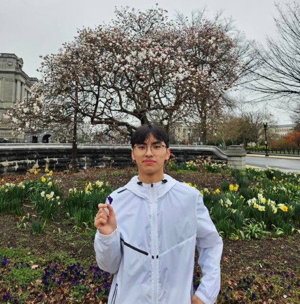 This picture was taken in Washington D.C. for a band tour on March 9. This demonstrates how many things Nguyen has participated in through his high school years.