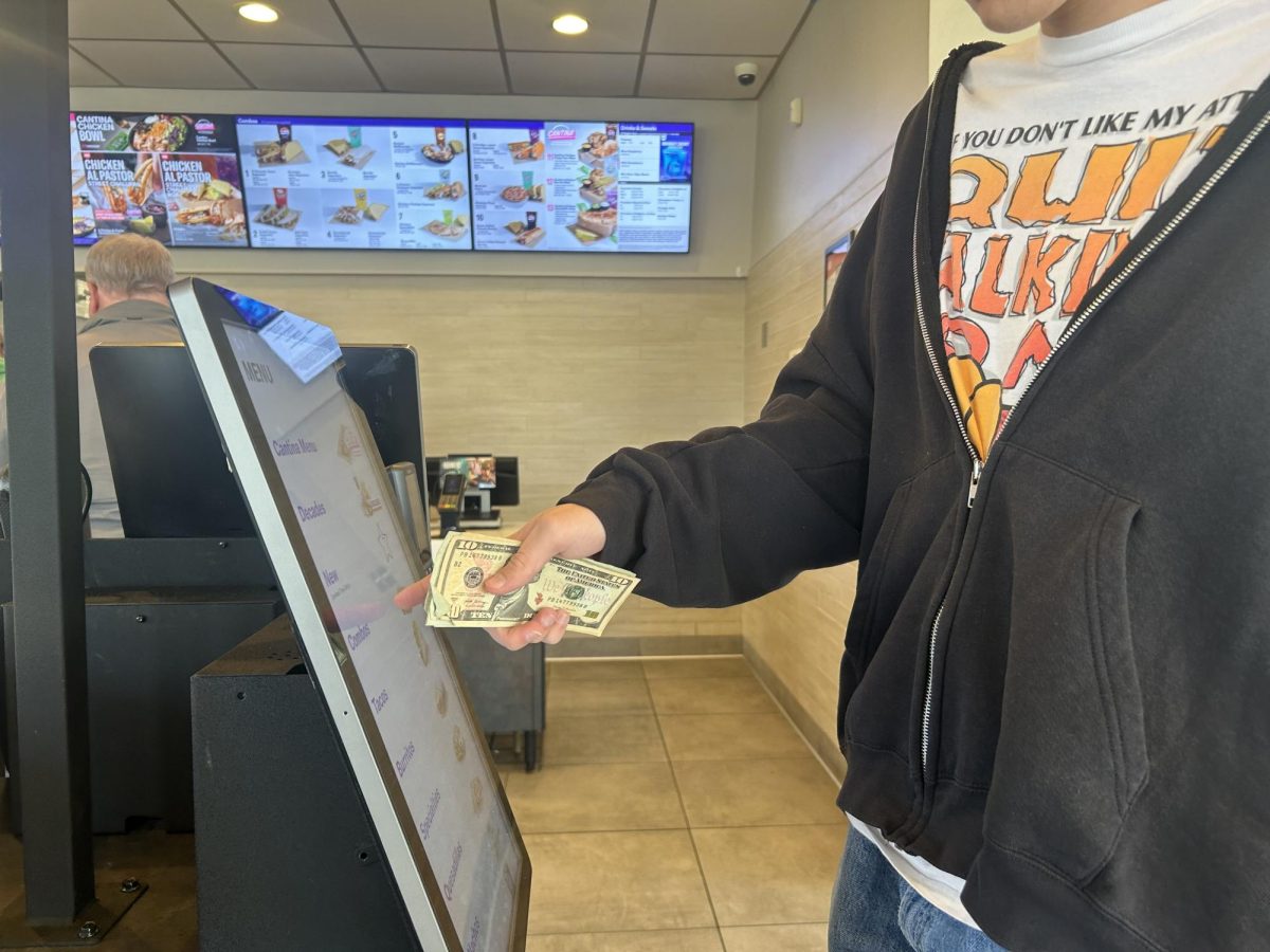 Junior Luca Wieland stops at a local fast food chain to grab a quick meal after school 