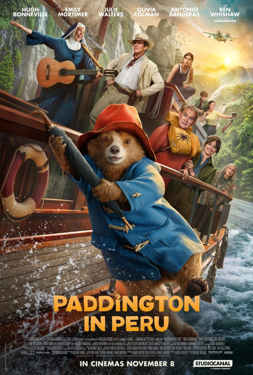 Paddington is on a boat with his family the Browns, and they are in the Amazon rainforest searching for Aunt Lucy. This movie came out on Feb. 14.