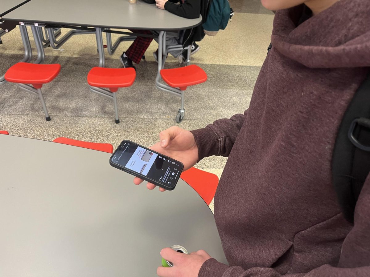 Junior Mathew Harvey watches TikTok. Harvey spends a lot of time on TikTok and would be very upset if the app got banned.