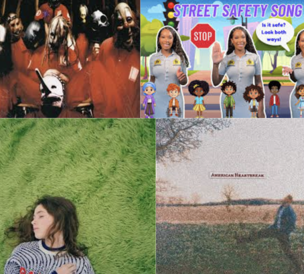 Different albums of music next to each other show the contrasts in musical taste.