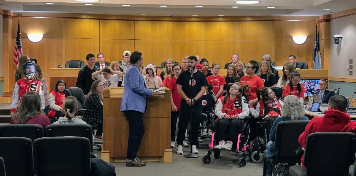 City Hall was filled to capacity with students from TRUST Club, Unified Cheer Squad and Unified Band on Nov. 5 to receive a proclamation for their dedication to inclusion. The mayor declared Nov. 6 TRUST Club day, Nov.7 Unified Cheer Squad day and Nov. 8 Unified Band day.