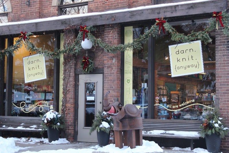 Darn knit (anyway) is a business downtown Stillwater. They are open from 10 a.m. to 8 p.m. 