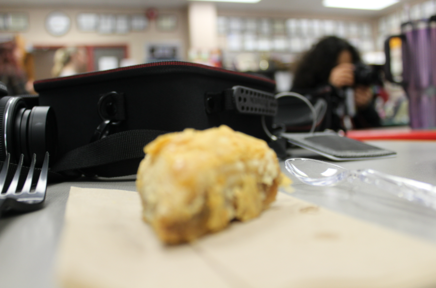 A baklava from Dino's Gyros on a napkin. Too rich, too sweet and the wrong amount of flaky.