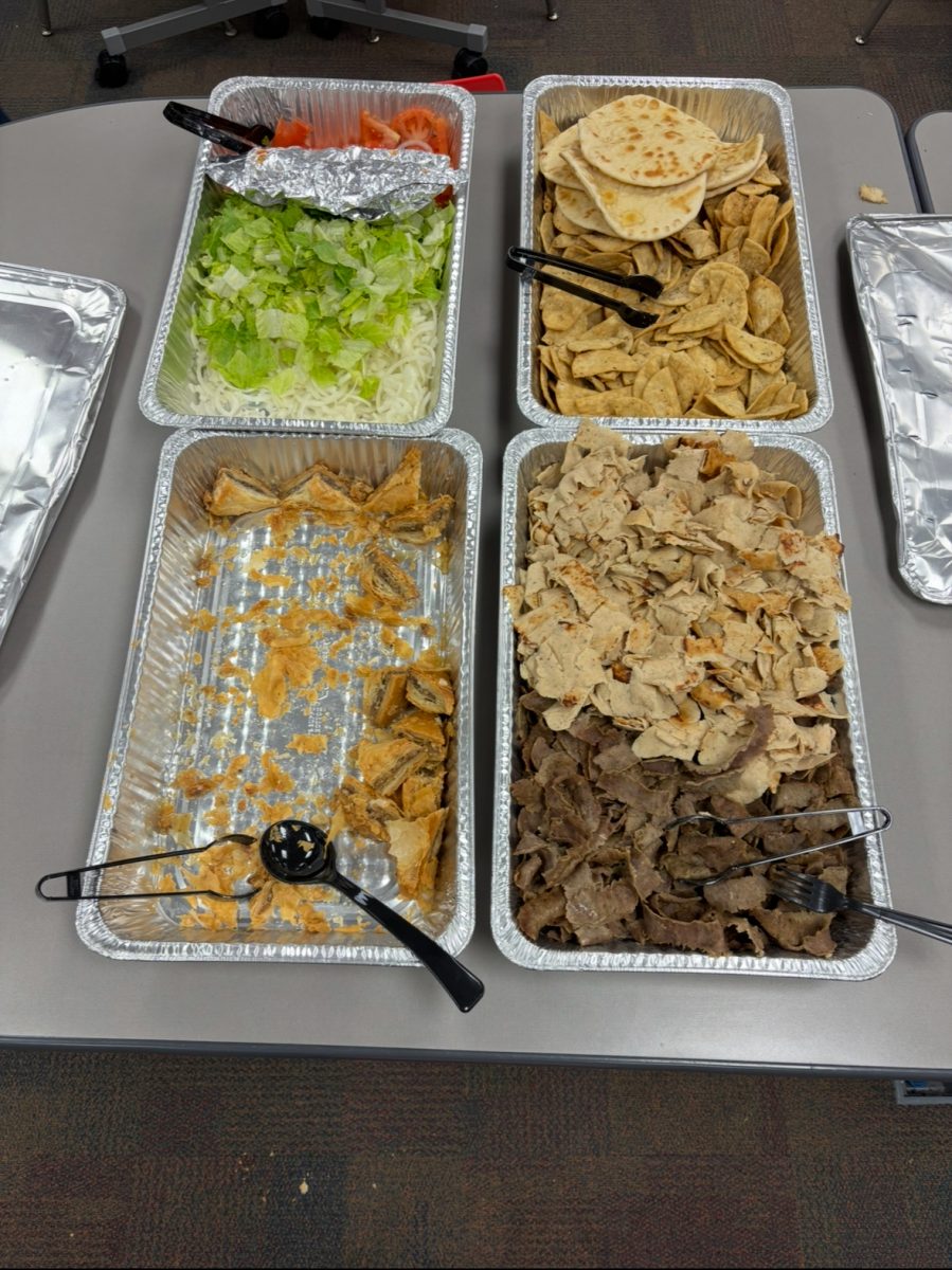 Here is the build your own gyro set up. A variety of options sure to delight anyone's hunger. 